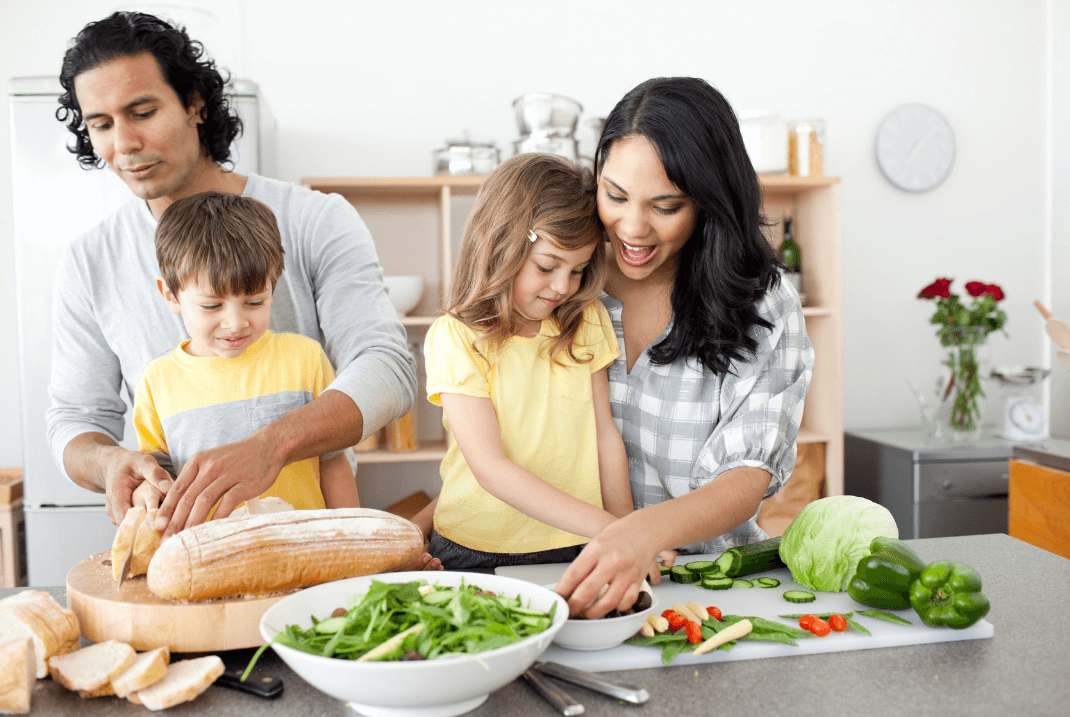 family cooking