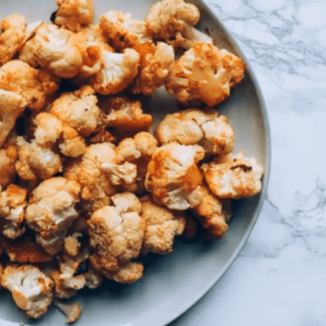 Maple Sriracha Cauliflower Bites plate